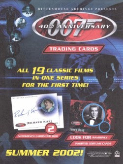 James Bond 40th Anniversary Trading Card Sell Sheet