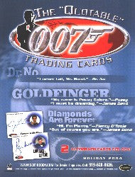 Quotable 007 James Bond Trading Card Sell Sheet