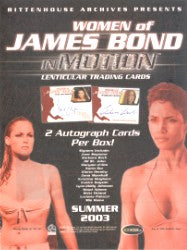 Women of James Bond in Motion Trading Card Sell Sheet