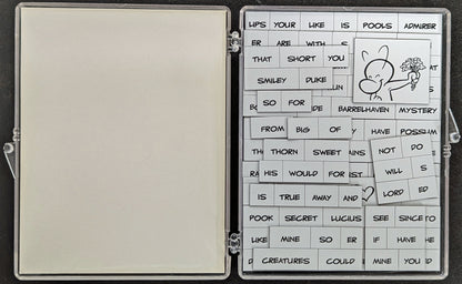 1999 Jeff Smith Bone Magnetic Poetry Set