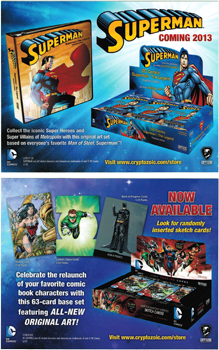 Batman The Legend Box Topper Ad Sheet for Superman & DC New 52