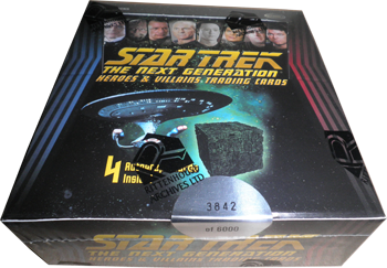 Star Trek TNG Heroes & Villains Factory Sealed Trading Card Box