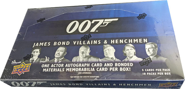 2021 Upper Deck James Bond Villains & Henchmen Trading Card Box