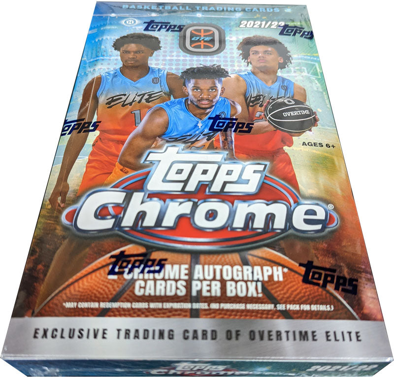Topps 2021-22 Overtime Elite Chrome Basketball Hobby Box