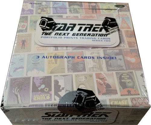 Star Trek TNG Portfolio Prints S2 Factory Sealed Trading Card Box