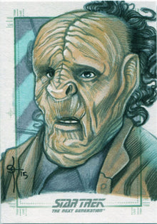 Star Trek TNG Portfolio Prints S2 Sketch Card by Leon Braojos