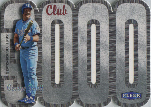 Fleer Baseball 2000 Club 3000 Subset Card George Brett