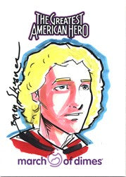 Greatest American Hero March of Dimes Brian Shearer Sketch Card