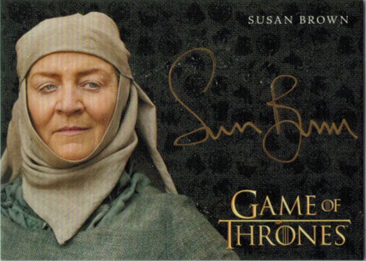 Rittenhouse 2020 Game of Thrones Season 8 Autograph Card Gold Susan Brown