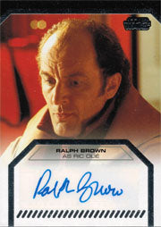 Star Wars Galactic Files Series Two Autograph Card Ralph Brown as Ric Olie