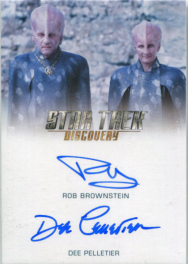 Star Trek Discovery Season 2 Dual Autograph Card Rob Brownstein Dee Pelletier