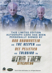 Star Trek Discovery Season 2 Dual Autograph Card Rob Brownstein Dee Pelletier