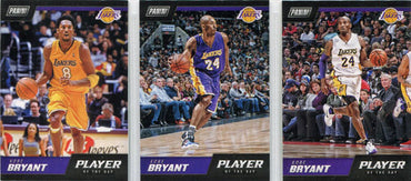 Panini Player of the Day 2018-19 Complete Kobe Bryant Chase Card Set KB1 to KB3