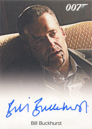 James Bond Archives 2015 Autograph Card Bill Buckhurst as Ronson