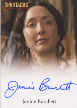 Spartacus Vengeance 2013 Autograph Card Signed by Janine Burchett as Domitia