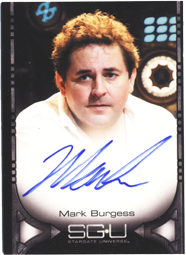Stargate Universe Season 1 Autograph Card Signed by Mark Burgess