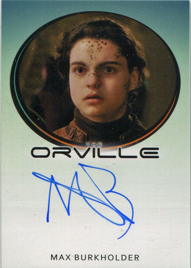 Orville Season 1 Autograph Card Max Burkholder as Tomilin