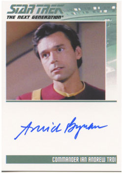 Star Trek TNG Heroes & Villains Autograph Card Amick Byram as Commander Troi