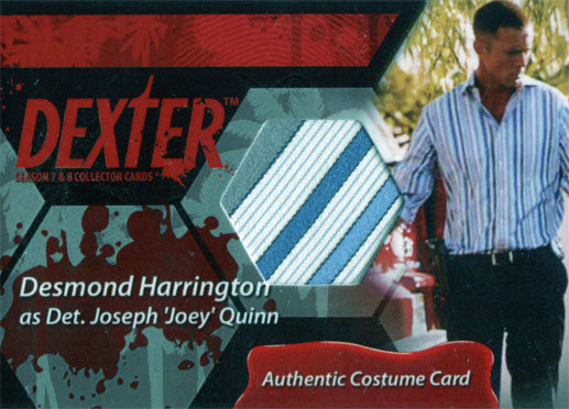 Dexter Seasons 7 & 8 Costume Wardrobe Card C10 Desmond Harrington Joey Quinn V2