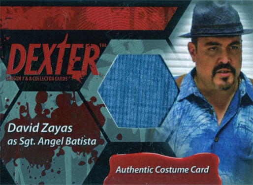 Dexter Seasons 7 & 8 Costume Wardrobe Card C15 David Zayas as Sgt. Angel Batista