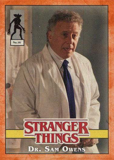 Stranger Things Upside Down Character Orange Parallel Card 16 Sam Owens 80/99