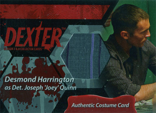 Dexter Seasons 7 & 8 Costume Wardrobe Card C21 Desmond Harrington Joey Quinn V1
