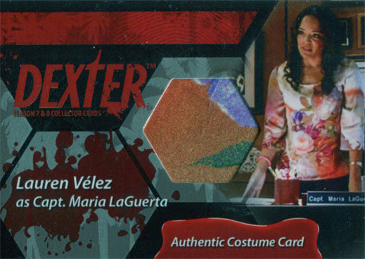 Dexter Seasons 7 & 8 Costume Wardrobe Card C23 Laura Velez Capt. Maria LaGuerta