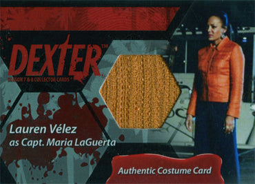 Dexter Seasons 7 & 8 Costume Wardrobe Card C24 Laura Velez Capt. Maria LaGuerta