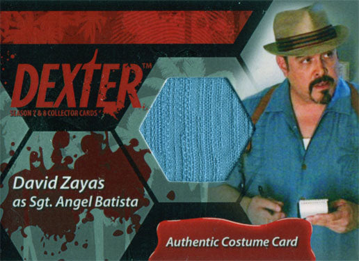 Dexter Seasons 7 & 8 Costume Wardrobe Card C2 David Zayas as Sgt. Angel Batista