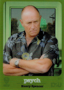 Psych Seasons 5 to 8 Character Bio Card Clear Plastic Acetate C5 Henry Spencer