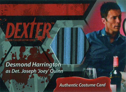 Dexter Seasons 7 & 8 Costume Wardrobe Card C8 Desmond Harrington Det. Joey Quinn