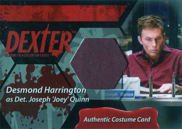 Dexter Seasons 7 & 8 Costume Wardrobe Card C9 Desmond Harrington Det. Joey Quinn