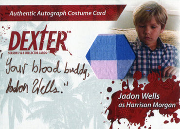 Dexter Seasons 7 & 8 Costume Wardrobe Card CA1 Jadon Wells Harrison Morgan
