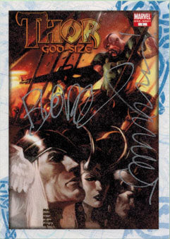 Thor Dark World CA-FB Autograph Card God Size Matt Fraction & Dan Brereton