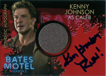 Bates Motel Season 2 Autograph Costume Card CAKJ Kenny Johnson as Caleb - Run