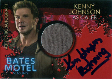 Bates Motel Season 2 Autograph Costume Card CAKJ Kenny Johnson as Caleb -Running