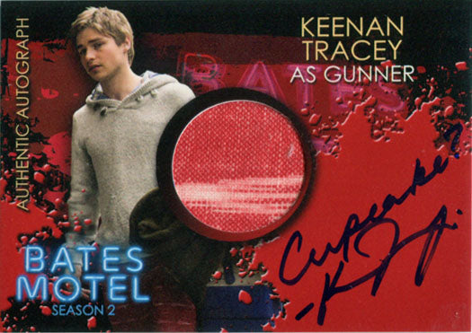 Bates Motel Season 2 Autograph Costume Card CAKT Keenan Tracey as Gunner - cc2