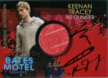 Bates Motel Season 2 Autograph Costume Card CAKT Keenan Tracey as Gunner - Joint
