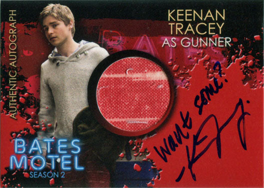 Bates Motel Season 2 Autograph Costume Card CAKT Keenan Tracey as Gunner - ws