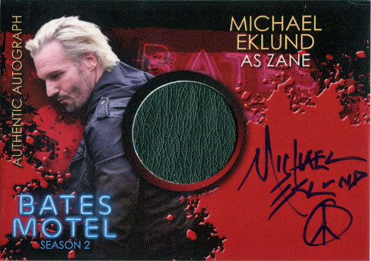 Bates Motel Season 2 Autograph Costume Card CAME Michael Eklund as Zane