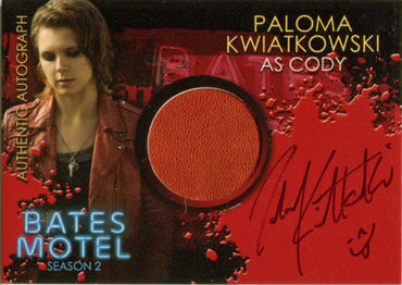 Bates Motel Season 2 Autograph Costume Card CAPK Paloma Kwiatkowski as Cody