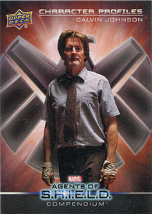 Marvel Agents of SHIELD Compendium Character Profiles Card CB-16 Calvin Johnson