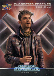 Marvel Agents of SHIELD Compendium Character Profiles Card CB-20 Deke Shaw