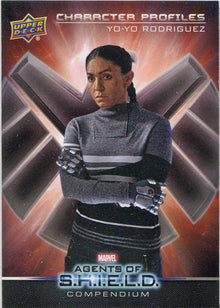 Marvel Agents of SHIELD Compendium Character Profiles Card CB-8 Yo-Yo Rodriguez