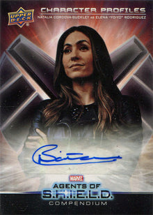 Marvel Agents SHIELD Comp Character Autograph Card CB-NC Natalia Cordova-Buckley
