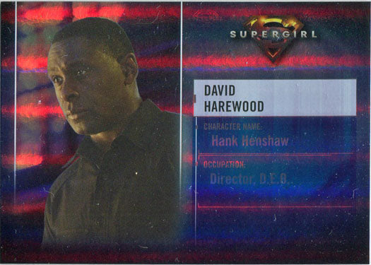 Supergirl Season 1 Rainbow Foil Board Characters Card CB5 David Harewood