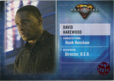Supergirl Season 1 Red Omegahedron Foil Characters Card CB5 David Harewood