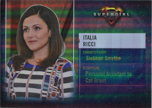 Supergirl Season 1 Rainbow Foil Board Characters Card CB7 Italia Ricci