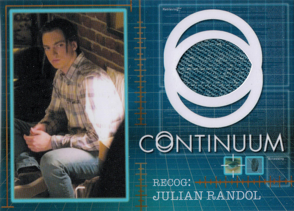 Continuum Seasons 1 and 2 Relic Costume Card CC16 Richard Harmon as Julian