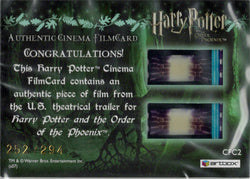 Harry Potter and the Order Of The Pheonix Cinema FilmCard CFC2 252/294